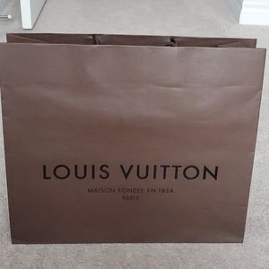 Louis Vuitton brown paper bag